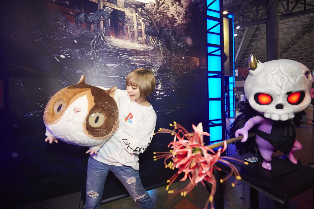 プレイステーション公式 最上もがの Ps Tgs19 レポート 仁王2 のフォトスポットで撮影 もがさんレポート すねこすりを小脇に抱えてみました Ps4 仁王２ Nioh2 Tgs19 T Co T9xtyiwnwq Twitter