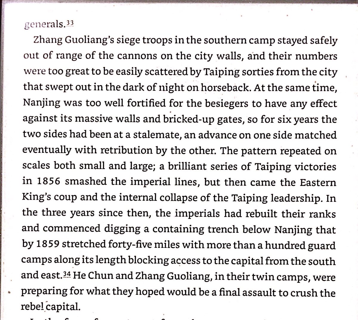 From 1856-9, the Qing built 45 miles of trenches with over a hundred strongpoints around Nanjing during their siege.