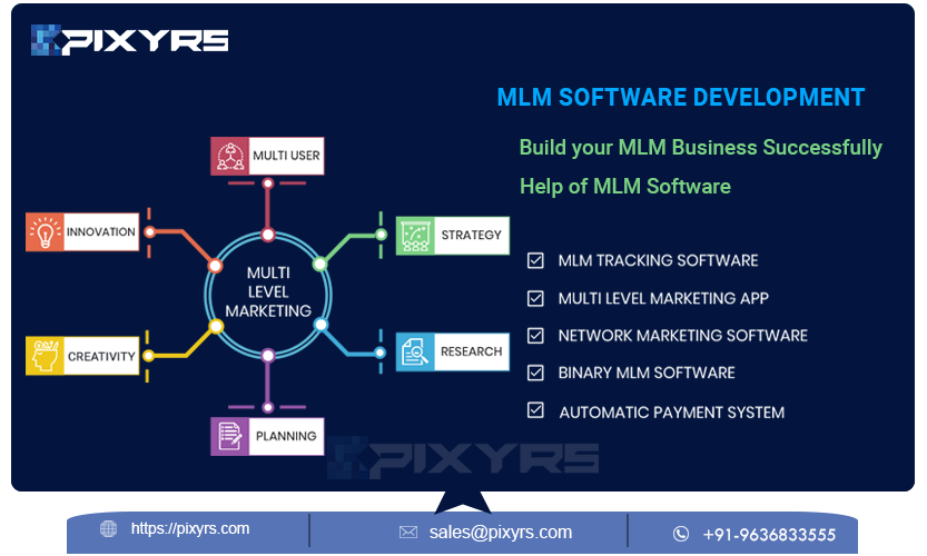 pixyrs_softech's tweet photo. We can solve your MLM Business Management problem and  manage overall plan in single system just connect us for get automated mlm software solution for your network Marketing business.
Visit :- https://t.co/F25MiojYaT
#mlmsoftware #mlmsoftwarecompany #mlmsoftwareprovider https://t.co/tGLGOHitJM