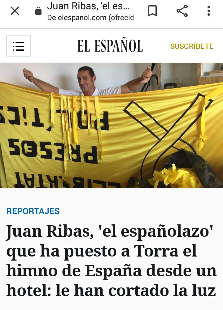 OrbitaEduardo's tweet photo. Juan Rivas, El Catalan "muy Español" que puso el himno en el homenaje de Torra a Casanova 11/09;
"Cortaron la Luz del Hotel, luego de la habitación", "enviaron mossos antidisturbios y me cercaron, me invitaron a abandonar la habitacion".
En 2018, ante un juez por quitar estelada. https://t.co/SC2qiAIHeM