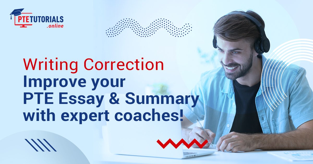 Avail #PTEWritingCorrection Services from PTETutorials.com, the most-preferred destination for PTE aspirants. Get your essay & summary evaluated as per PTE standards with expert feedback and improve your score!

🌐bit.ly/2L9t5tz

#ptescore #ptetutorials #pteexpert