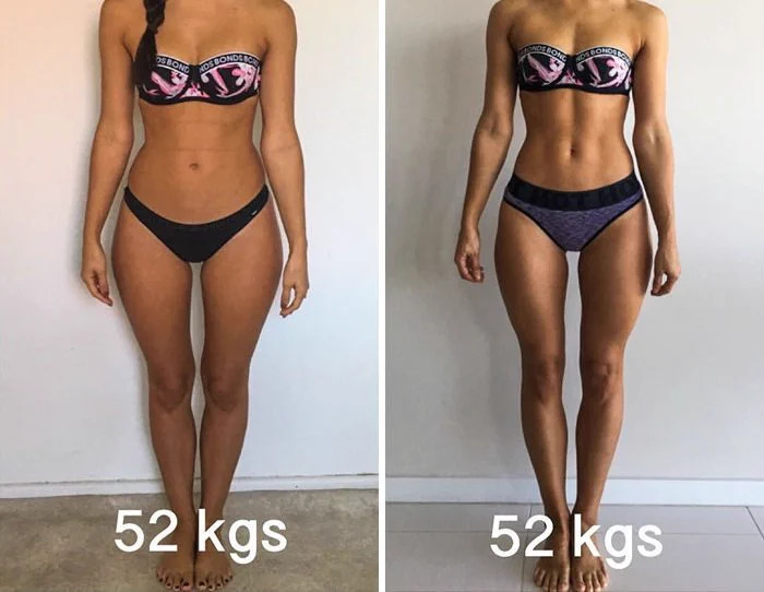 こちらの3人の女性の体重は同じです！！でも体脂肪に差が！！