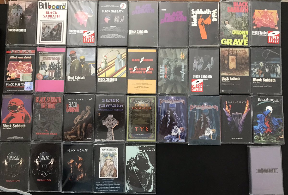 Entry #4. Cassettes. My ‘rebound’ format. Following my first true love(vinyl), they almost feel like the forgotten format. @Burn1ng_Chr0me  @danteruivo  @HeavyMetalYetii  @DLG4363  @d00mfr0gg  @russell_e_west  @icrawford17  @sabbathfans