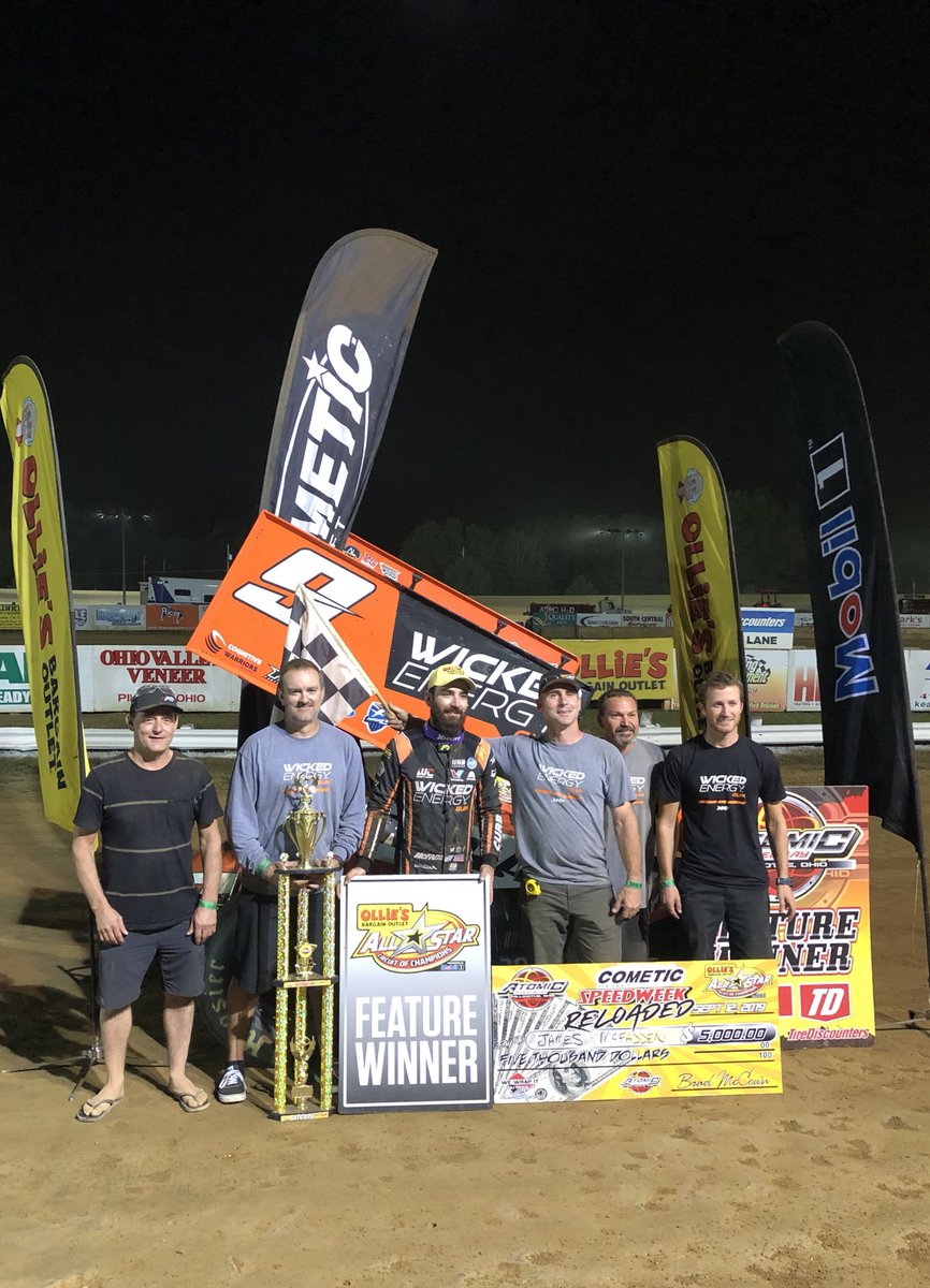 bpracingproduct's tweet photo. Great win tonight @AtomicSpeedway @JamesMcFadden25 and @KKRdirt #winnerswin #bpwinner https://t.co/otHyJapQaM