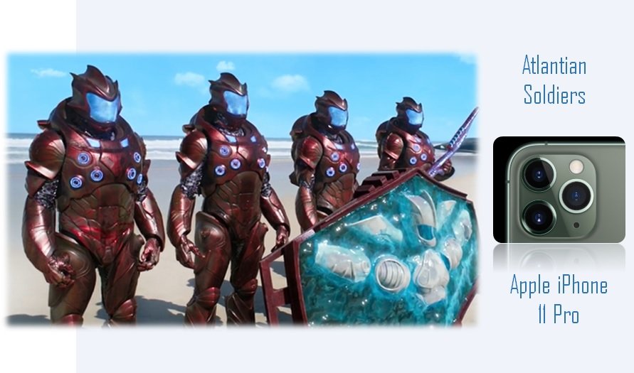 Design Inspiration.. Atlantian Soldiers with iPhone 11 armours!! #AppleEvent #iPhone11 #iPhone11pro