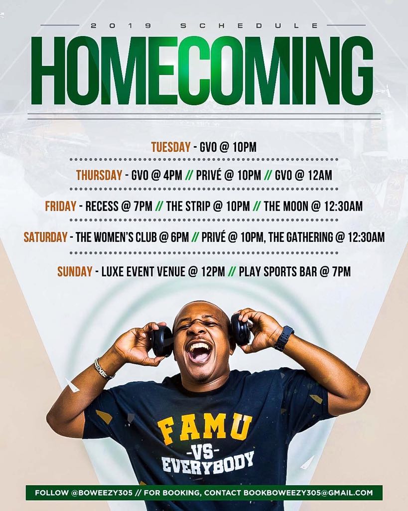 #TheCrowdPleaser 2019 FAMU Homecoming Line Up!