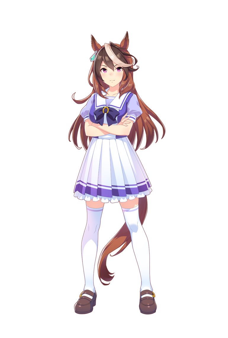 Symboli RudolfThe student council president, also known as “The Emperor”. She possesses a wise and calm demeanor. Despite her strict stance, she cares for the newly enrolled students and has a strong desire to protect them, as well as the school’s image.