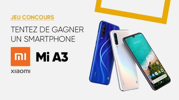 Fnac's tweet photo. JEU CONCOURS 🎁 | Tentez de remporter le nouveau 📱 @XiaomiFrance #MiA3 😍 ➡ Pour participer: RT + Follow @Fnac  > Bonne chance 😎 ! >> https://t.co/WozPPEnI3v https://t.co/MB5QhGtY99