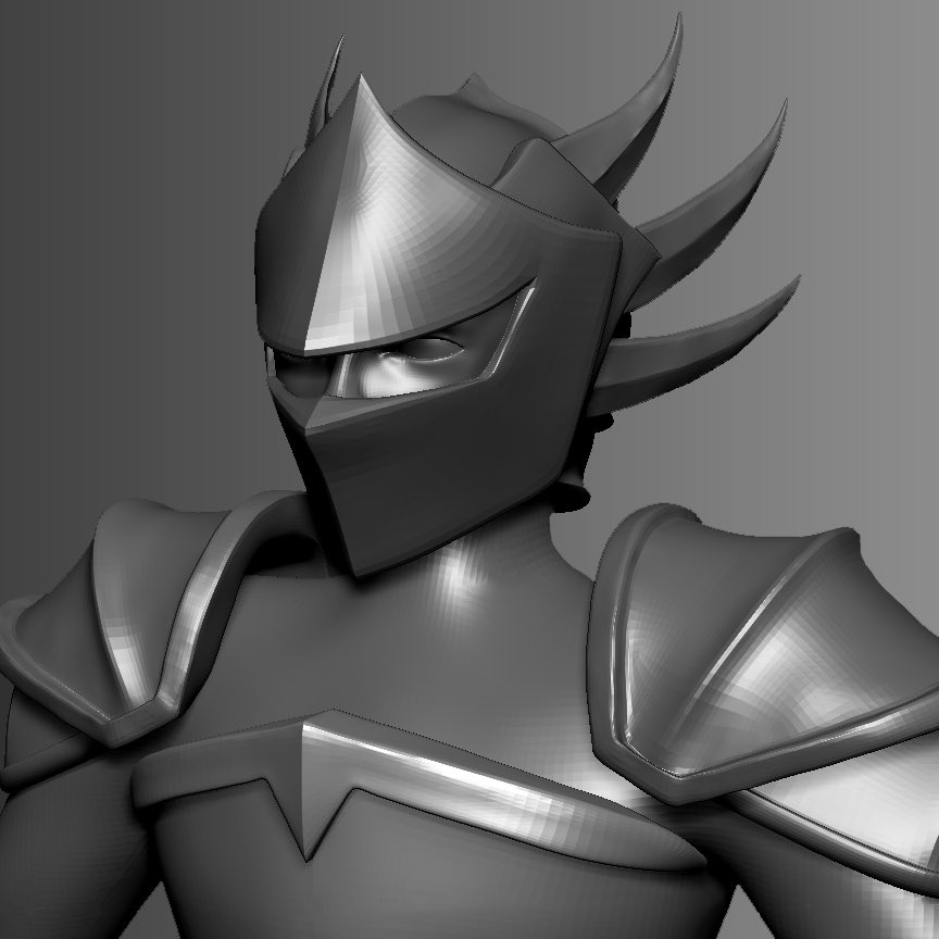 OverThrone_S's tweet image. Headshot of our boss Mordath. Model by Brad Johnston. #OverThrone #Mordath #boss #bossbattle #bossfight #character #indiedev