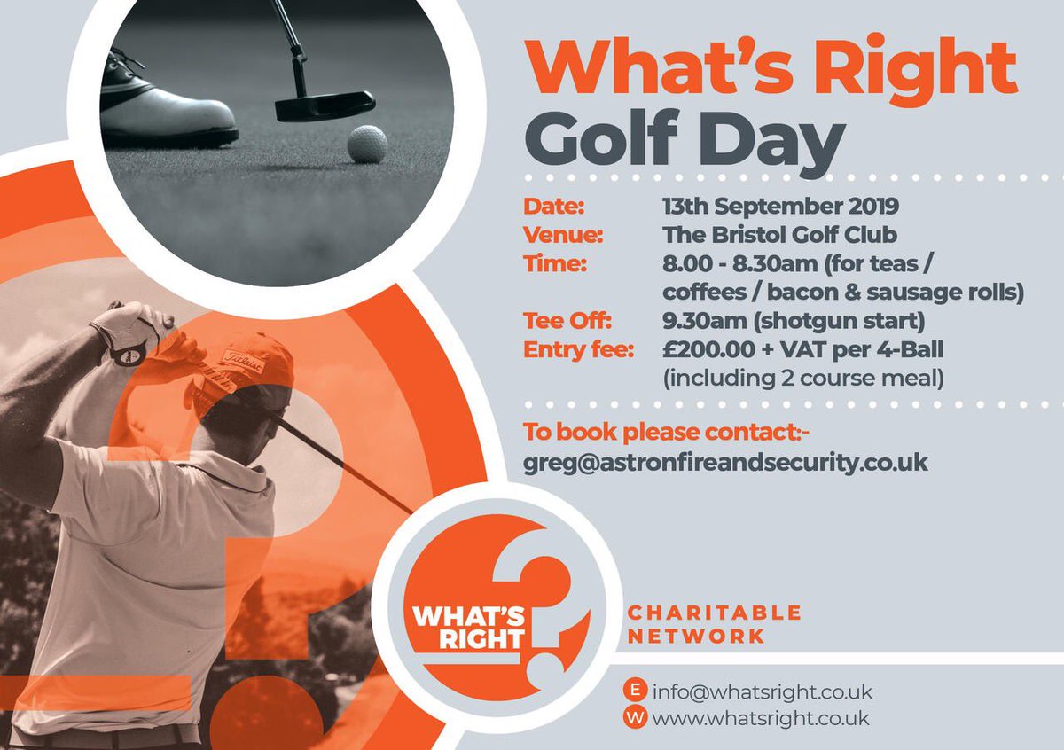 WhatsRightCIC's tweet photo. We are at the Bristol Golf Club today - making a difference again https://t.co/rwSNM2tLLF