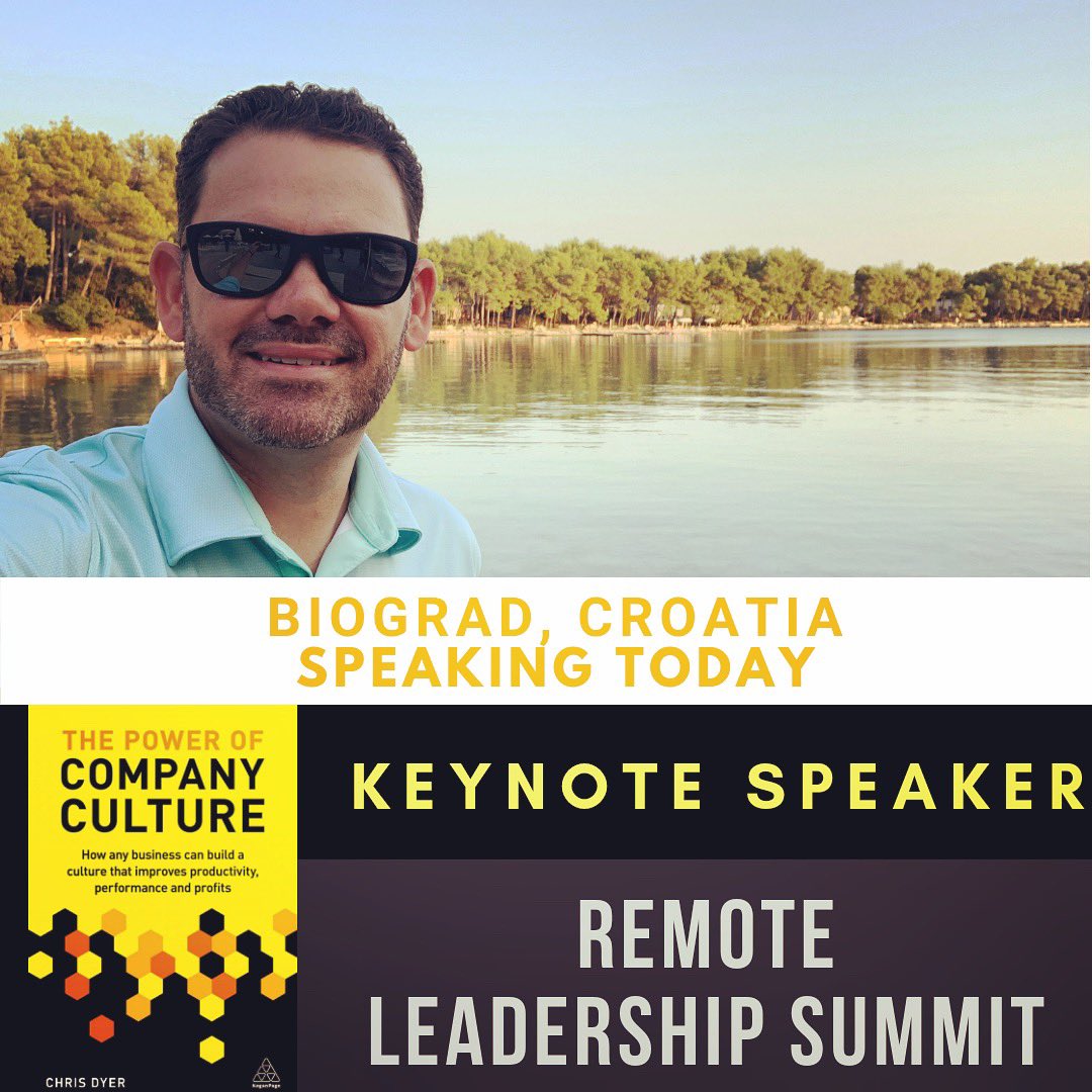 ChrisPDyer's tweet photo. Honored to be speaking today in Croatia for the Remote Leadership Summit. https://t.co/t0uUDh3lFN