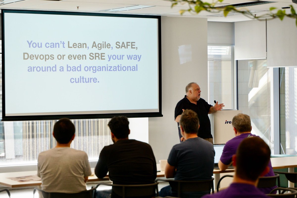 antnevis's tweet photo. Security and Compliance Theater by @botchagalupe at @iress
#dotc #dotc19 #DevOps https://t.co/pYKTEUI3Co