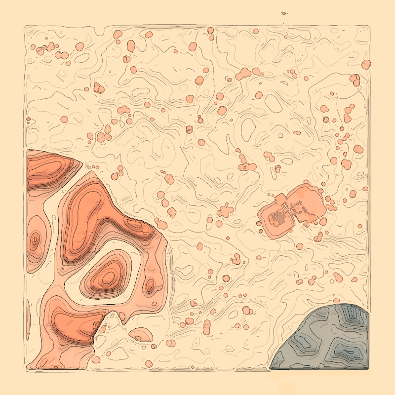 OskSta's tweet photo. This week I've been helping @ShedworksGreg and @ShedworksDan with some map work for Sable. Here's a small slice (the end result might not look anything like this)

Data is harvested from terrain, detail density varies with zoom level, and all lines are always kept pixel crisp https://t.co/yuSpWU4huh