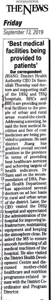 RiazJaved11's tweet photo. #Health facilities @dc_jhang @PSHDept @HealthPunjabGov @GOPunjabPK @Dghs_punjab #CEOHealth #DHA https://t.co/QSCvKf8ilF