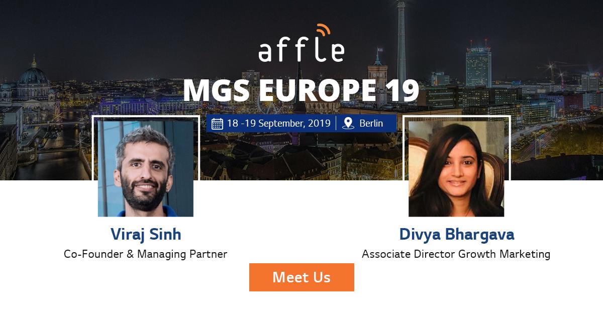 affle's tweet photo. Heading to MGS Europe 19, Berlin and looking for exciting conversations on mobile marketing?  Say hello to Viraj &amp; Divya.
https://t.co/9rJOx784pC
#MGS #AffleAtMGS #Germany https://t.co/IT3UPbRDDk