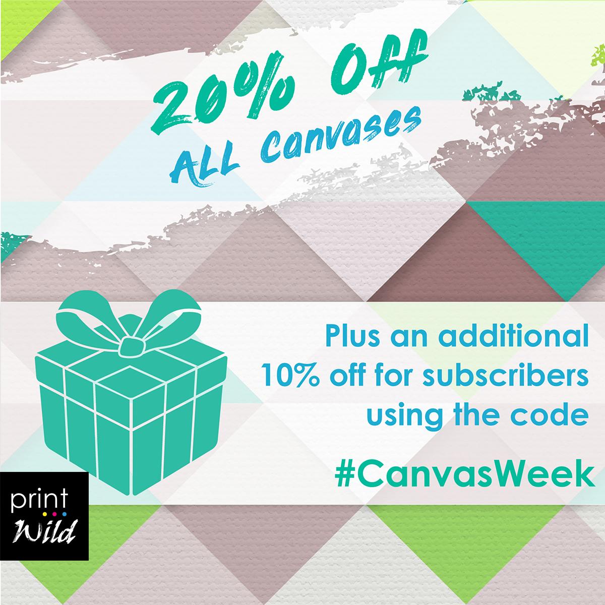 We are celebrating all things CANVAS this week! 🤩
Not only are we giving you 20% off all canvas products automatically, but if you add the coupon code #CANVASWEEK you will get an extra 10% off your order!
**Offer applies to canvas products only**