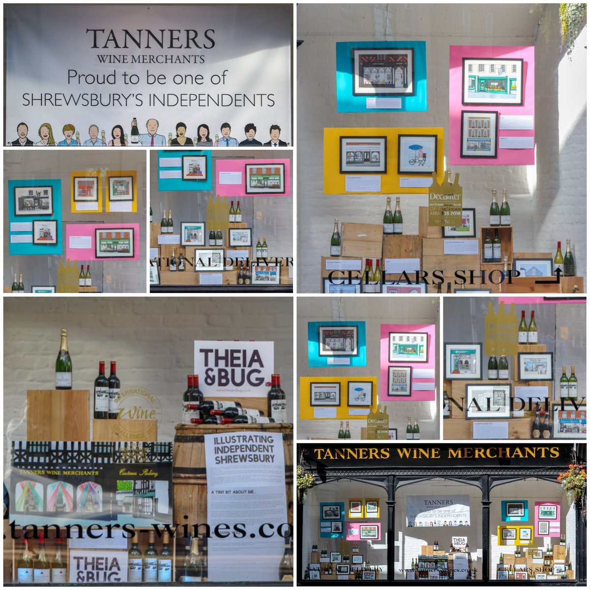 Tanners Wines (@tannerswines) on Twitter photo Tanners Wine Merchants ‘Proud to be one of Shrewsbury’s Independents.’ Thank you so much to the talented <a href="/theiaandbug/">Theia & Bug</a> we’re over the moon with the illustrations currently adorning our ~ see if you can spot who’s who on the central banner as well as all our fellow independents Tanners Wine Merchants ‘Proud to be one of Shrewsbury’s Independents.’ Thank you so much to the talented <a href="/theiaandbug/">Theia & Bug</a> we’re over the moon with the illustrations currently adorning our ~ see if you can spot who’s who on the central banner as well as all our fellow independents