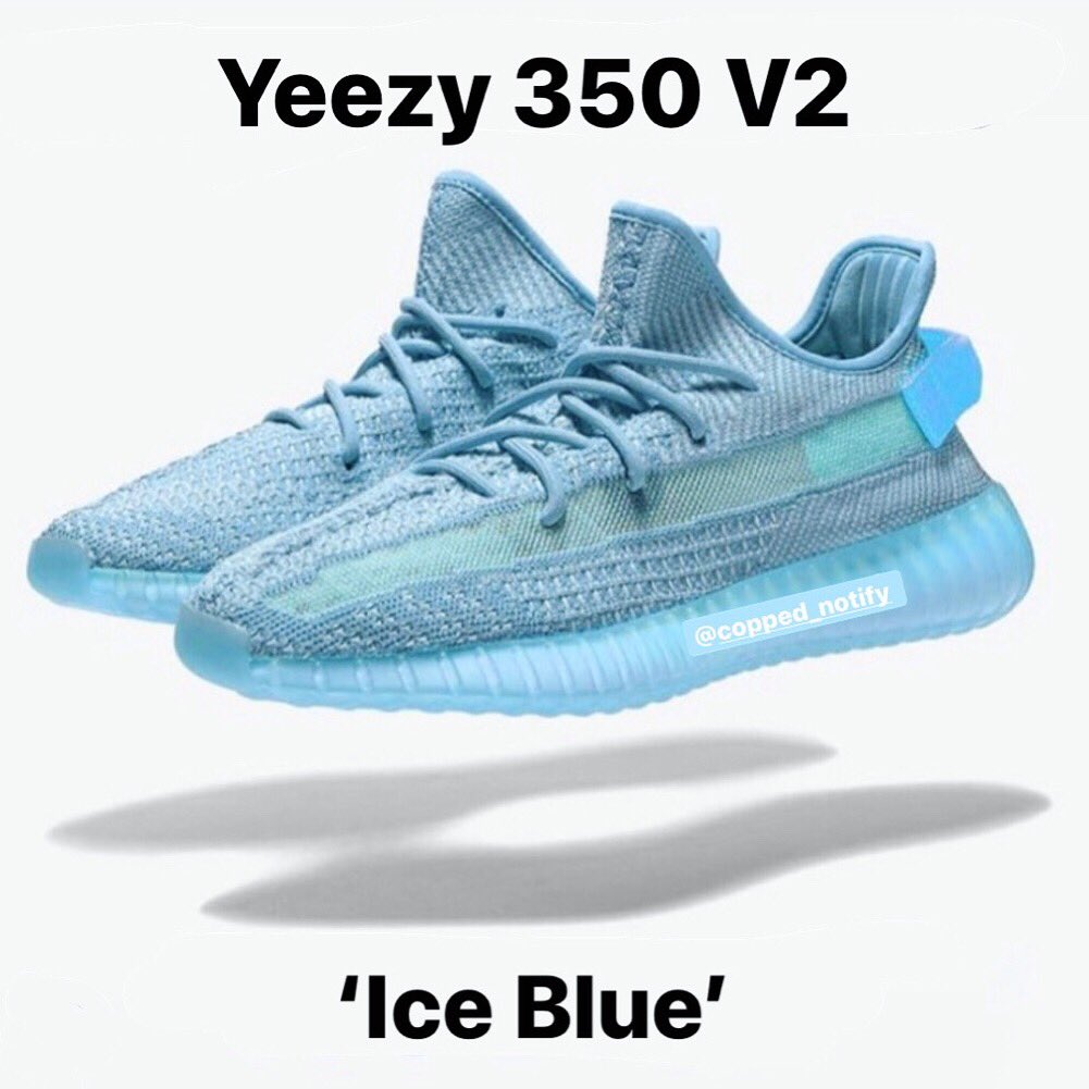 ice blue yeezy 350