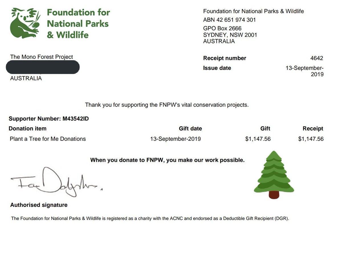 TheMonoForest's tweet photo. Our second and final donation has been made !!
#MonoForestProject ๐ณ https://t.co/cbVabW3YLR