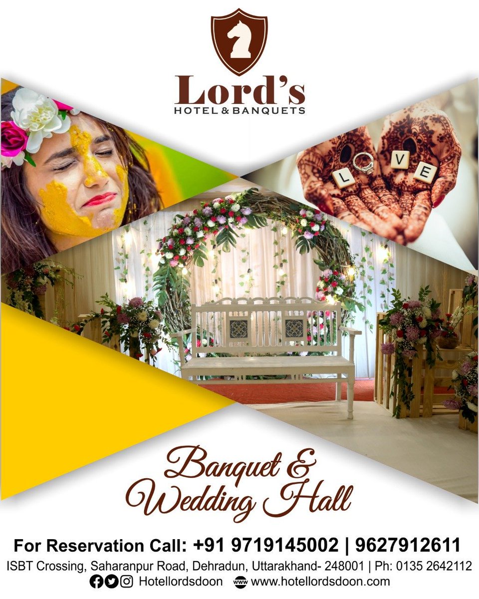 hotellordsdoon's tweet photo. To get the full value of joy you must have someone to divide it with. Plan your wedding with the best hotel in the town- #hotellords. Book now us at +91 9719145002.
#RoyalCelebrations #wedding #decorgoals #decorationideas #indianweddings #bestcatering #topnotch #bestservice https://t.co/PTWJFeP7aW