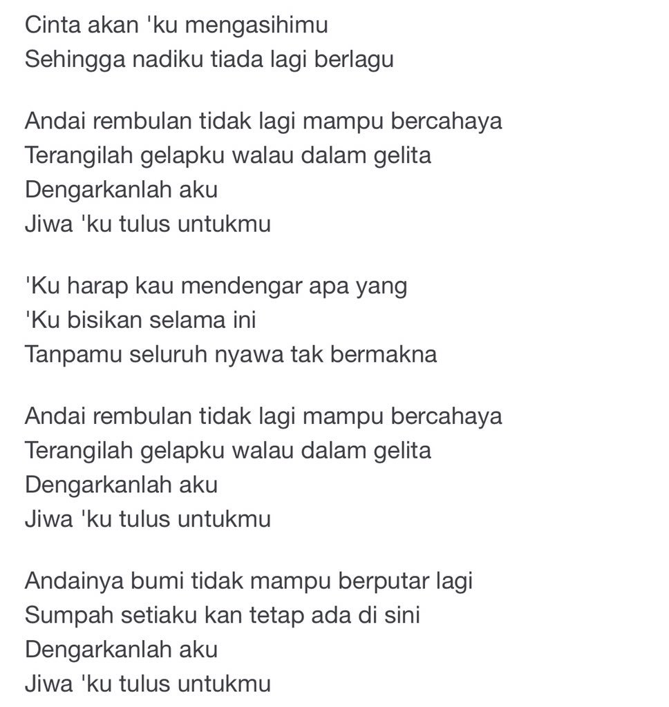 Datin Sri Konah Mansor Sur Twitter Kalau Lagu Sendu Saya Suka Lirik Lagu Sumpah Nyanyian Naim Daniel Ni