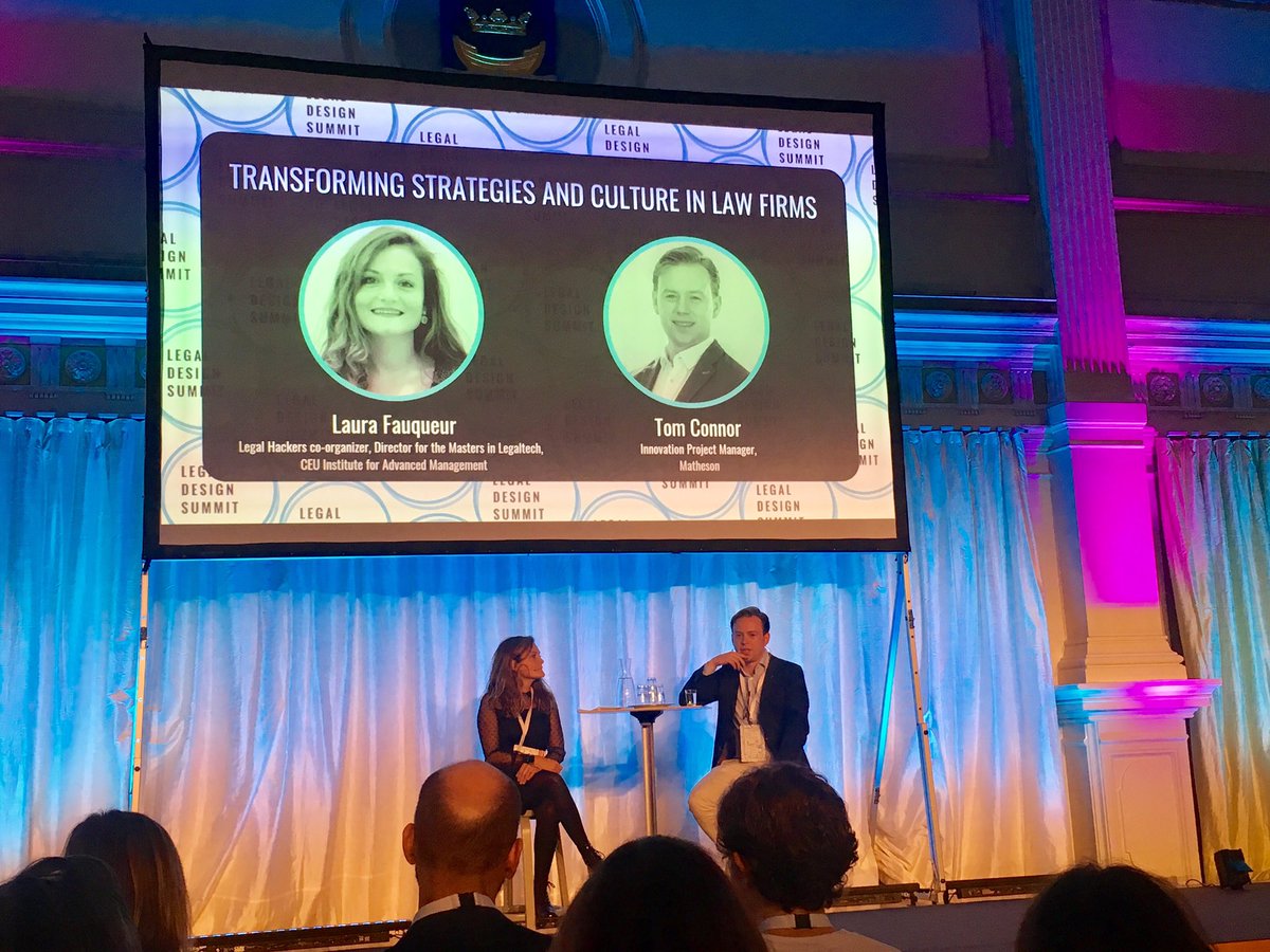 Tom about breaking down silo’s between lawyers-ICT-clients in order to create value by bringing them into the same platform/room🙏🏻 #LDS2019
