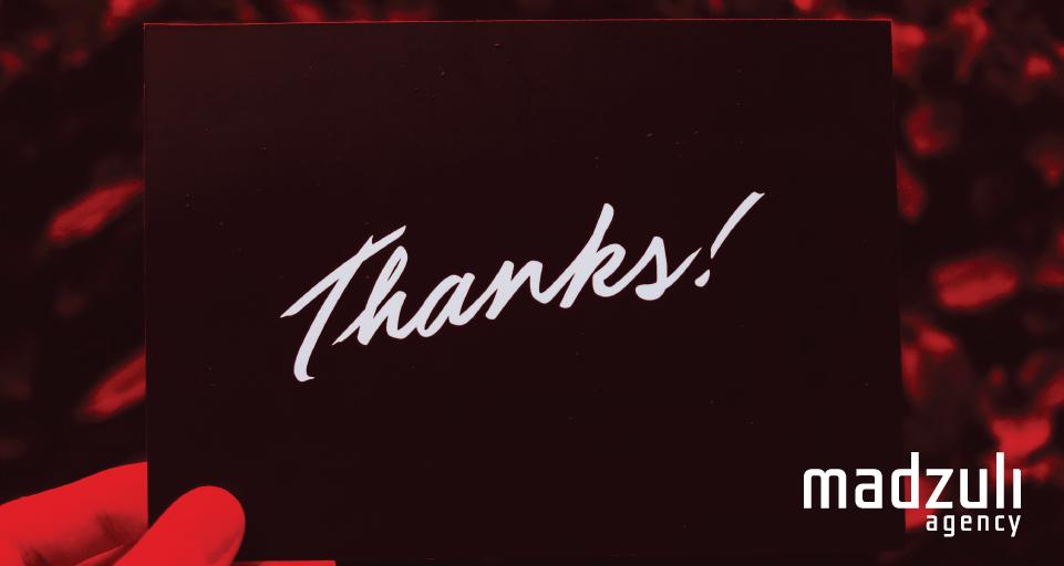 MadzuliAgency's tweet photo. People often don't realise the importance of a decent thankyou-page. Make sure to put enough effort in it, so the visitor wants to return to your website and achieve more goals! 💪 #MadzuliAgency #thankyoupage #effort #Website #visitor #user #goals https://t.co/d07AZMCe5a