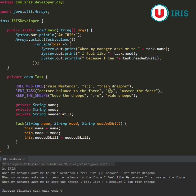 📅 Aujourd'hui c'est la journée internationale des développeurs et des développeuses ! ⚡

A cette occasion Germain BACLET et Damien RIDEREAU, développeurs d'<a href="/U_GIE_IRIS/">U IRIS</a> vous ont codé un message...

🚀 Bonne journée à tous les développeurs et développeuses !