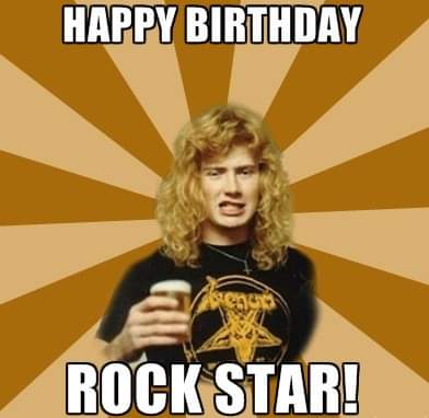 Happy birthday, Dave Mustaine!!! 