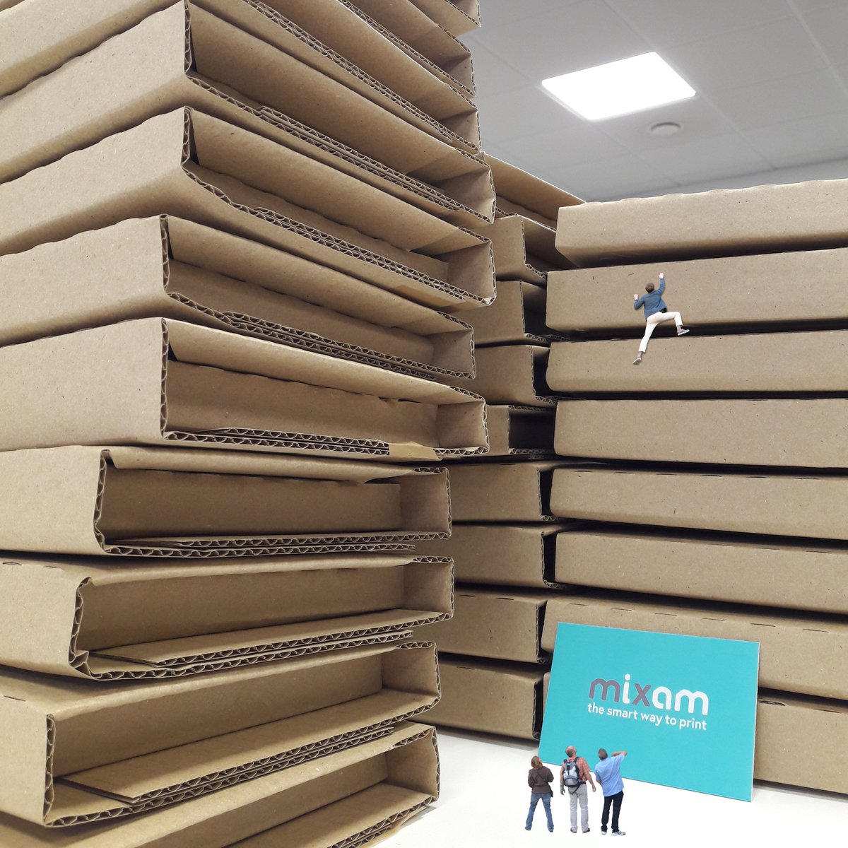 mixamprint's tweet image. There&apos;s a small delay on our free #printsamples this week.
But we&apos;re climbing the mountain of #papersamples and getting them shipped out to you as quickly as we can!