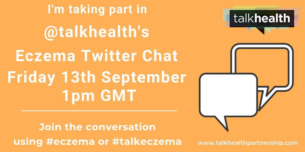 Talkhealth Our Eczema Twitter Chat Is Starting Soon At 1pm Gmt We Ll Be Asking Questions And Encouraging A Positive Conversation About Eczema It S Not Too Late To Get Involved