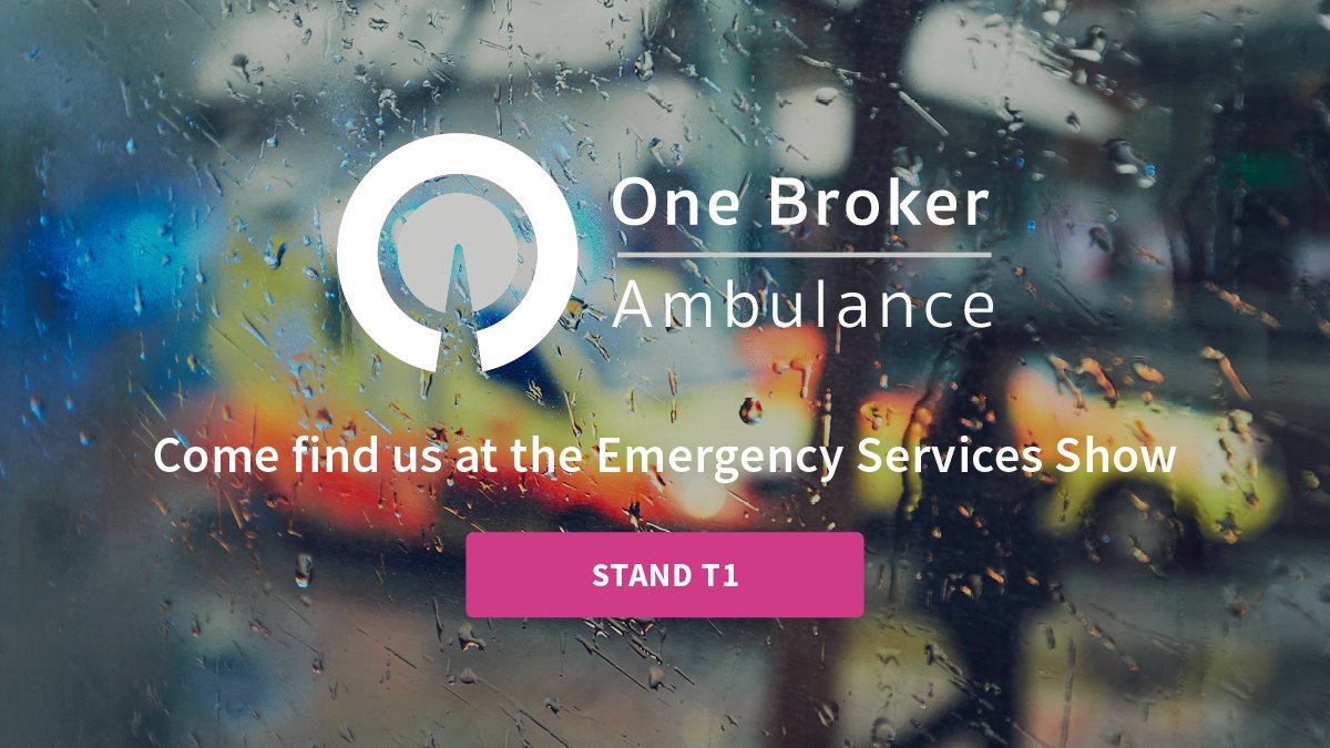 Not long to go now... come and find Rob at the <a href="/emergencyukshow/">The Emergency Services Show</a> 

#ESS2019 #onebroker #Ambulance #privateambulance