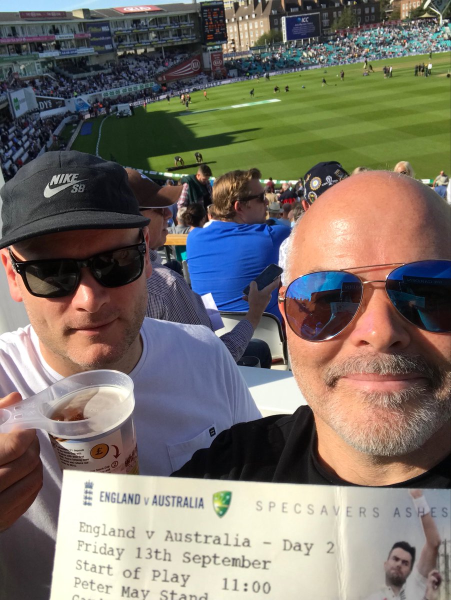RGBNetworkLDN's tweet photo. There are benefits to moving #rgbnetwork office to #theoval loving watching #TheAshes2019 #theashes and celebrating our combined 32years service. https://t.co/5e2jsTs2ju