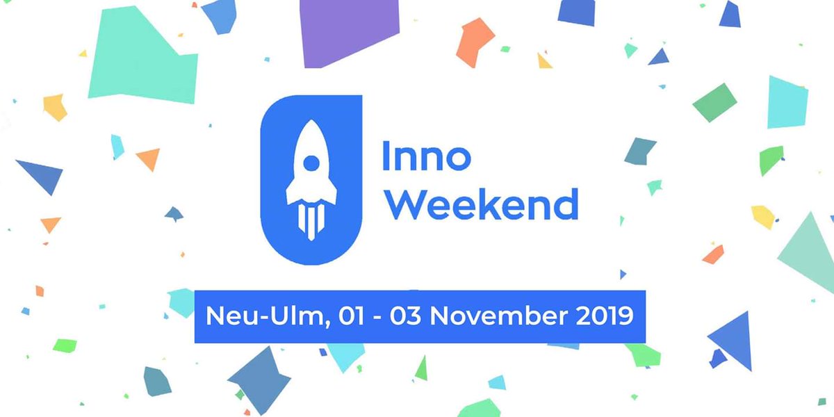 Vom 01. bis 03.11.2019 ist wieder #InnoWeekend 🚀 in #Neu-Ulm. Die #Nachbarschaftsbank ist natürlich mit von der Partie, wenn aus Ideen 💡 neue Geschäftsmodelle werden. Schnell ein Ticket sichern und mit durchstarten 😁! Mehr unter innoweekend.com