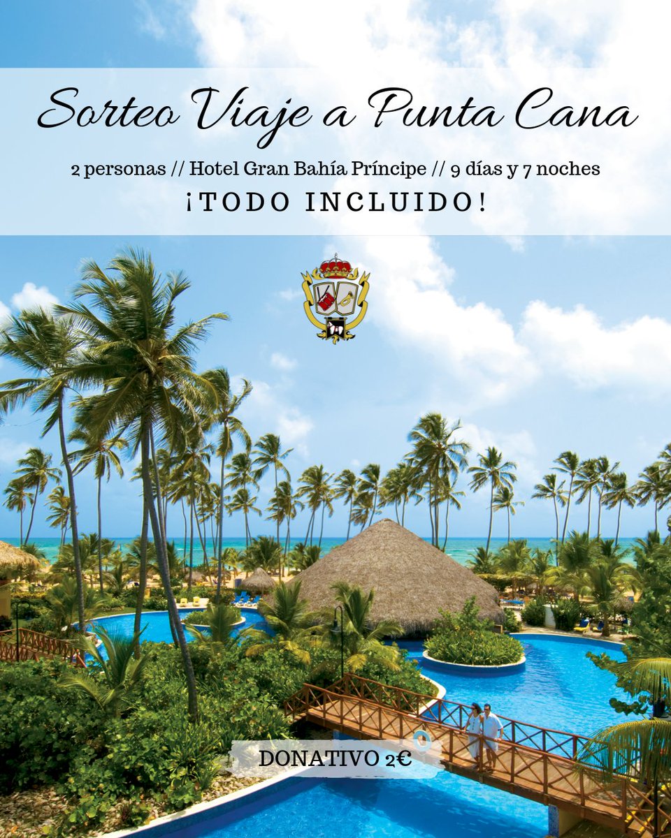 BCigarralejo's tweet photo. ¡¡Te queremos llevar a Punta Cana!! 🏝️ Con quien más desees y, lo mejor, ¡¡con todo incluido!! 🤩
⠀
Colabora con nosotros y disfruta de unas mini vacaciones de ensueño 🧖‍♀️🧖‍♂️
⠀
Puedes conseguir las papeletas a través de cualquier miembro de la banda o por mensaje privado 😉 https://t.co/mADmjFwTTf