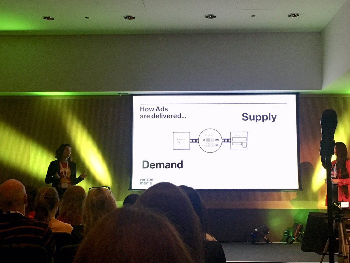 diversein's tweet photo. Veronique Savard from @verizonmedia : “we are like a marketplace for online ads. 1B+ ads globally per day. “ #WinTechSeries https://t.co/mzqi4A8sz3