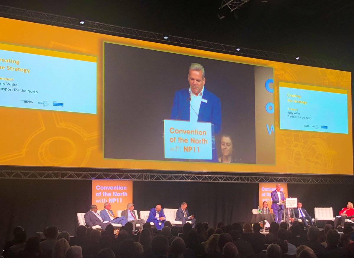 Our Chief Executive, Barry White, at the #ConventionNP11  - A vision without action is a daydream; action without vision is a nightmare. We have the vision, but we need the Government to commit to our #NorthernBudget to make it a reality.
