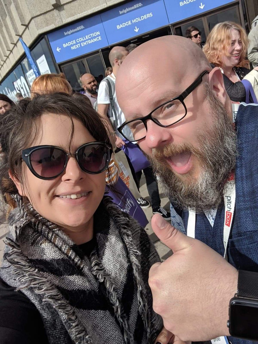 ActiveIMUK's tweet image. WE DID IT!!! Thank you @GregGifford! @ChloeMinnieMayo&apos;s world has been made #brightonseo #nerdmoment