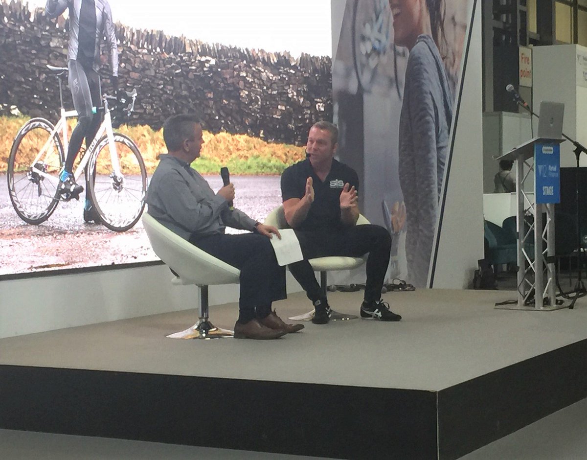 So pleased to see <a href="/chrishoy/">Sir Chris Hoy</a> on the <a href="/V12Finance/">V12 Retail Finance</a> stage at <a href="/CycleShow/">@cycleshow</a> ow.ly/nNPB50w8d87