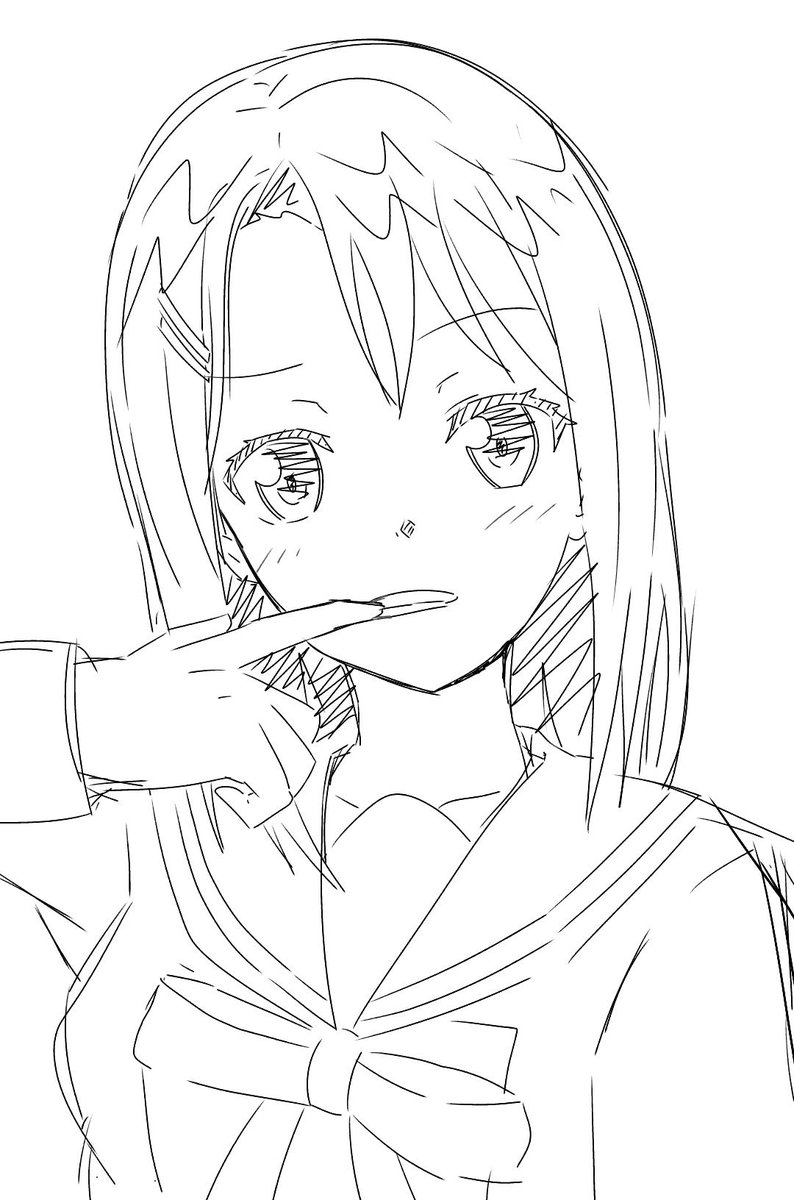 少しだけラフ描きして依頼休憩なう。 