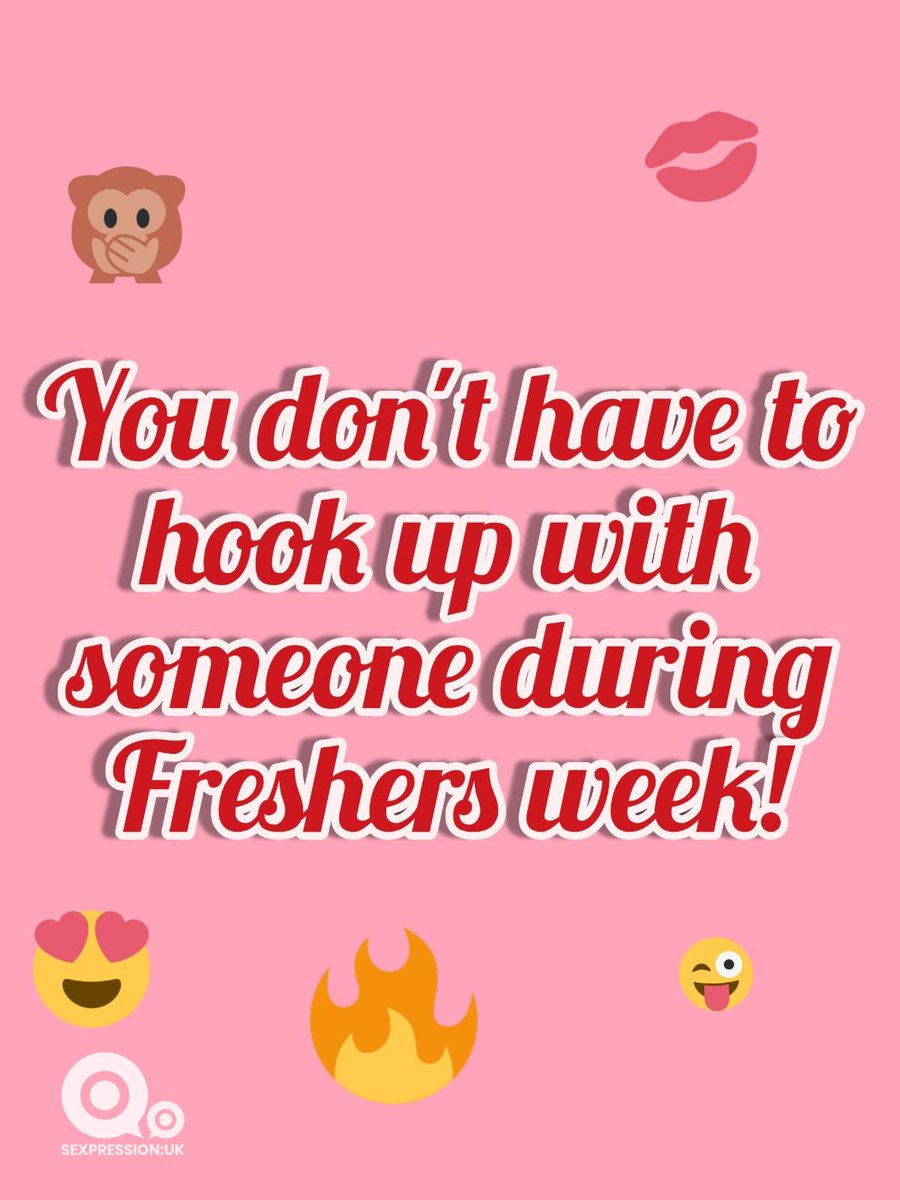 Sexpression's tweet photo. Whether it's drinking or sex, there are a lot of myths around Fresher's Week. But rest assured, Fresher's week can be exciting even with no hookups or parties 😎For example, you could always check out the different Sexpression activities going on on your campus 😏 https://t.co/4dWWuDZgaf