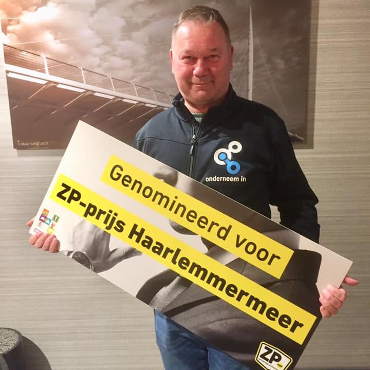 Gaat Henk van de Wall van Van de Wall Vormgeving de titel "Haarlemmermeers ZP'er van het Jaar winnen? Kom het zien op de prijsuitreiking op 20 sept. a.s. Bestel je gratis toegangskaart op: bit.ly/2k7nGqq