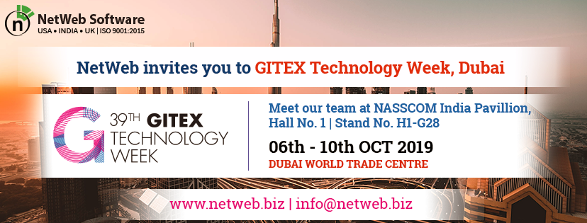 netwebsoftware's tweet photo. To plan an introductory call or to meet our team at GITEX please write to us at ankit.shah@netweb.biz or ritu.gosai@netweb.biz
#NetWebExhibits #GITEXDubai2019 #GITEX2019 #DigitalTransformation #ArtificialIntelligence #EnterpriseMobileApps #SoftwareProduct #AI #TechWeek https://t.co/7Vg2llVGB9