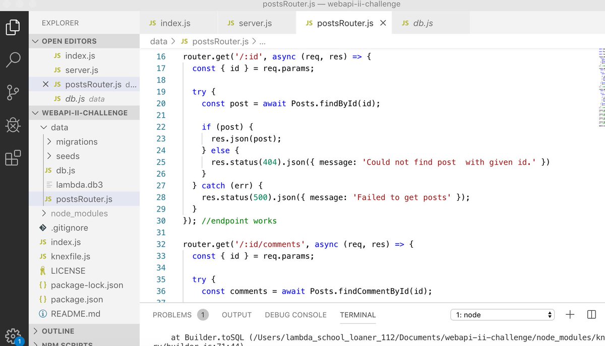 CodingCntryGirl's tweet image. Learning never stops #javascript #Nodejs #backend #lambdaschool #WomenWhoCode