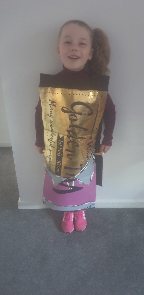 My little Wonka bar ready for #RoaldDahlDay <a href="/YGCwmbran/">Ysgol G Cwmbrân</a>