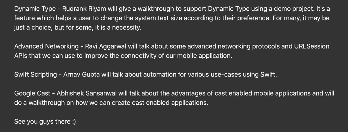 amangupta494's tweet photo. Greetings of the day 🎉

📢Mobile Flock is excited to present you the rundown for the upcoming meetup.

RSVP - https://t.co/a4ay9E6ptS https://t.co/Xb702eAgcT