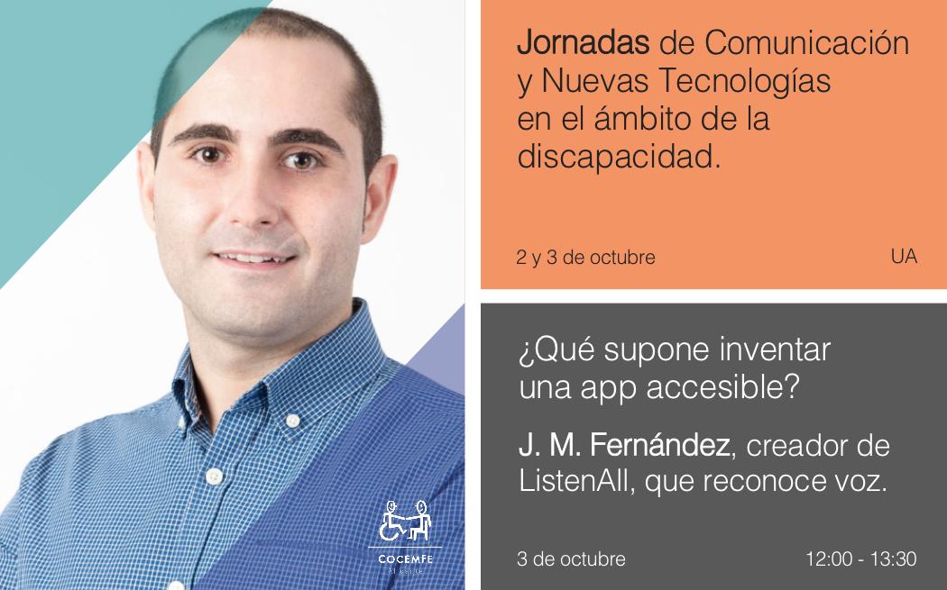 CocemfeAlicante's tweet photo. 🚨@jmfdz (creador de Ability Connect y ListenAll, que reconoce voz y transcribe, facilitando la vida a una persona con discapacidad auditiva) integrará la mesa redonda titulada "Influencers diferentes sin complejos".

Inscríbete: https://t.co/n0r7lIVUk4

#JornadasCocemfeAlicante https://t.co/J9Eja3JPxt