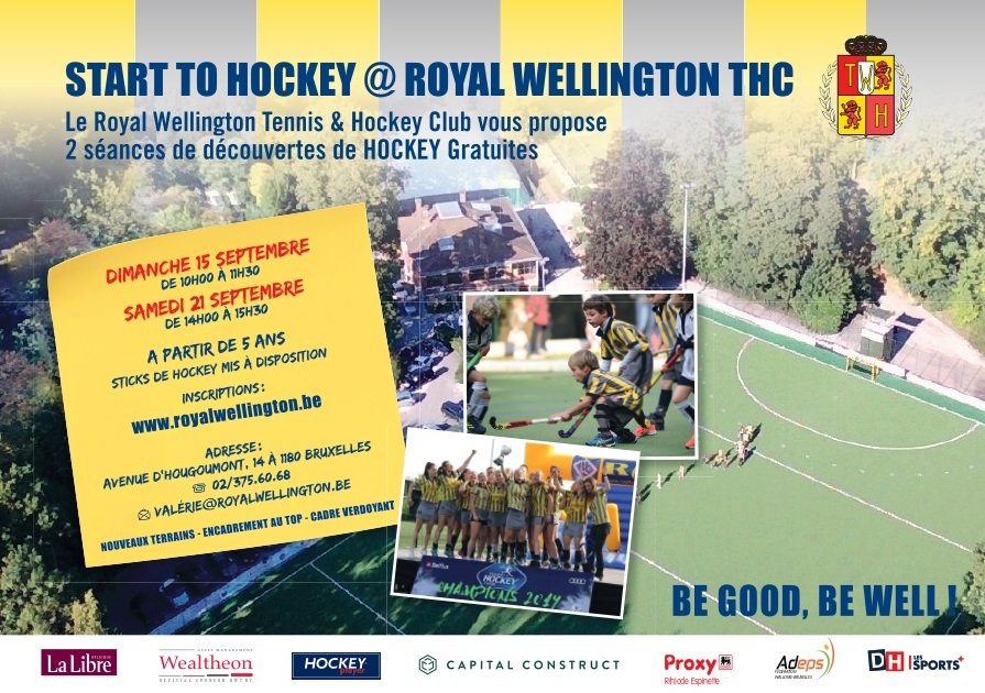 You were passionate about the European Cup? You have never played hockey but you want to try?
Register with Valérie (valerie@royalwellington.be).
See you soon...
