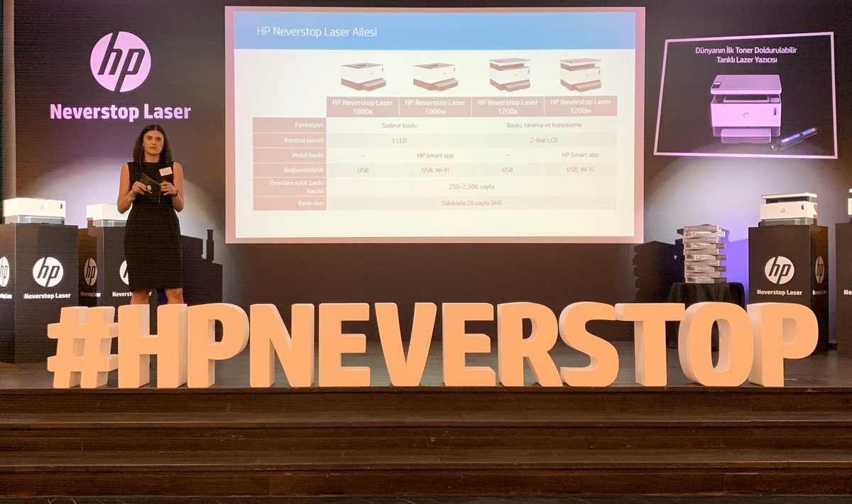 Kaplanseren's tweet photo. Toner doldurulabilir yazıcı geldi! HP’nin #hpneverstop serisi yazıcıların toner dolumunu kullanıcı kendisi kolayca yapabilecek. Maliyet avantajı daha da önemli. 2.500 sayfa yazdıran doldurma kiti 85 TL’den satılacak. Küçük işletme ve çok baskı yapan ev kullanıcıları için ideal 👌 https://t.co/OQf3IXu4UP