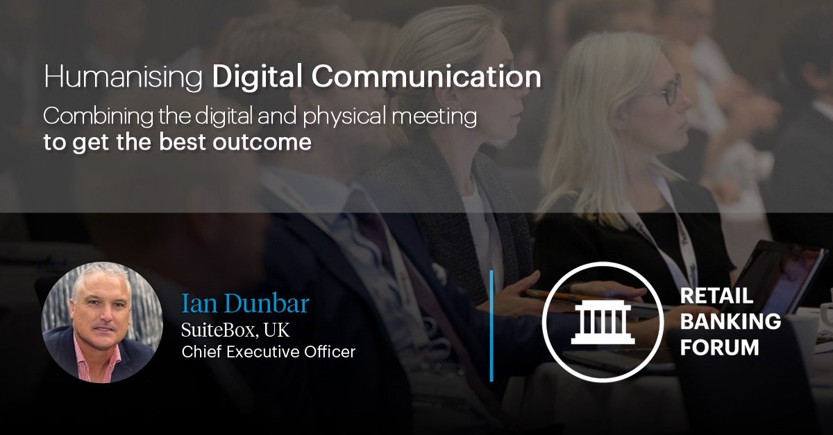 #RetailBanking Forum > tinyurl.com/yyknk7xu

"The personal touch applies so remove any anonymity, and Robotic Language Systems are helpful but make sure that you incorporate real interaction too. Having a human voice is never out of style.” Meet the <a href="/SuiteBoxTeam/">SuiteBox</a> at the #RBF